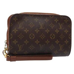 LOUIS VUITTON Monogram Orsay Clutch Bag LV Auth